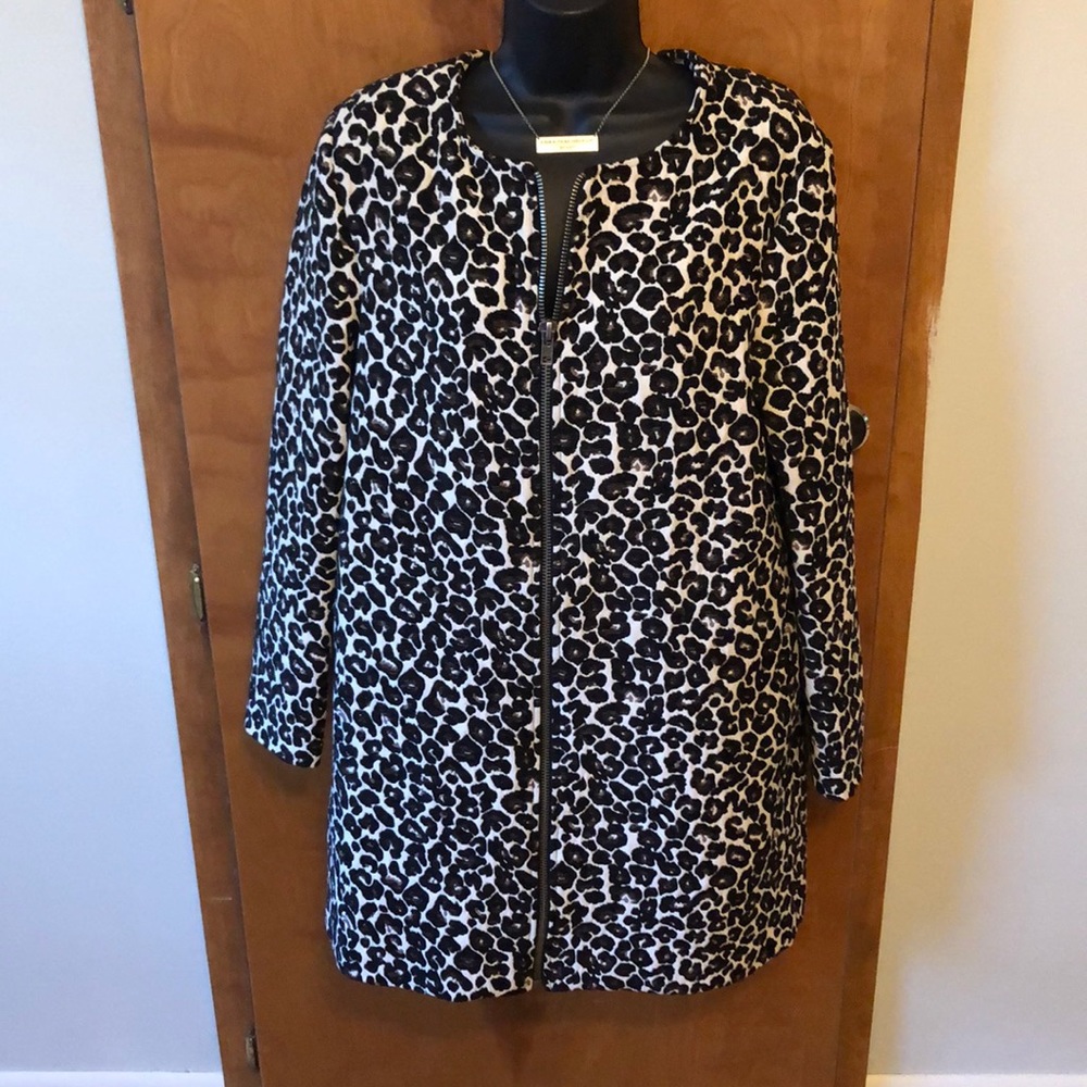 Leopard jacket.